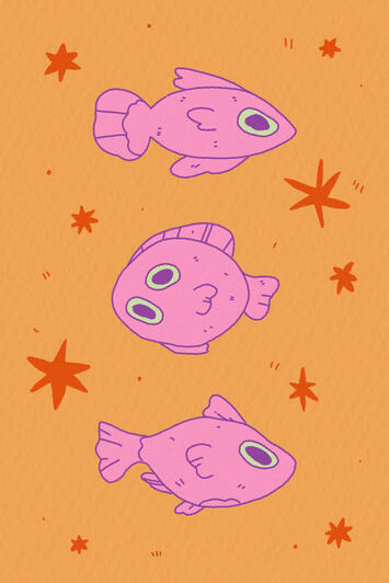 fish mini print