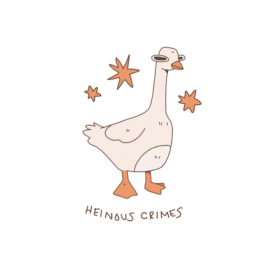 heinous crimes sticker!