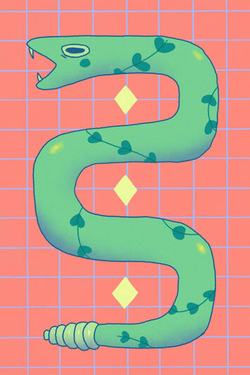 snake mini print